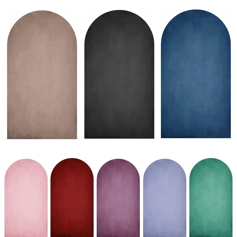 

Vintage Solid Color Arch Backdrop Cover Newborn Baby Shower Kids Portrait Birthday Party Wedding Decor Elastic Arched Background