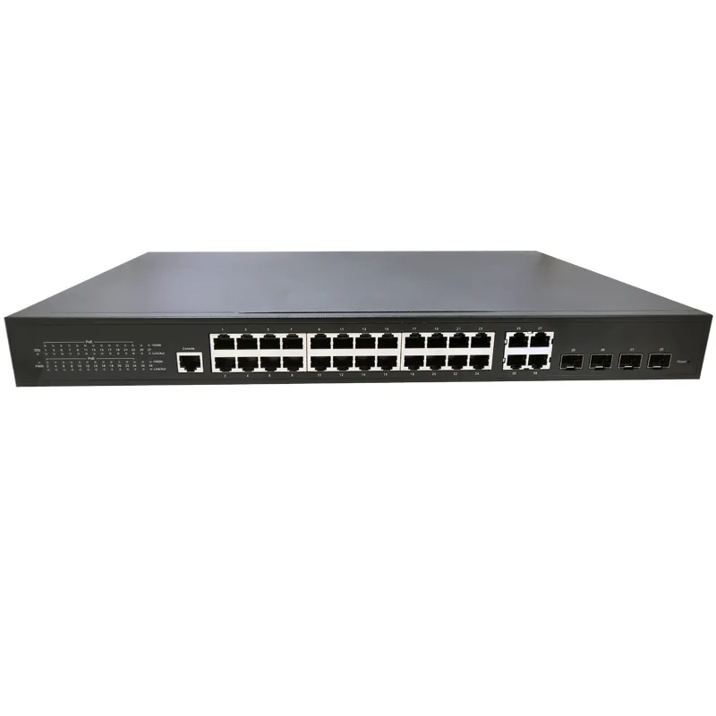 

Layer 2 management 24 ports gigabit PoE switch network switch with 4 * gigabit SFP optical port managed switch