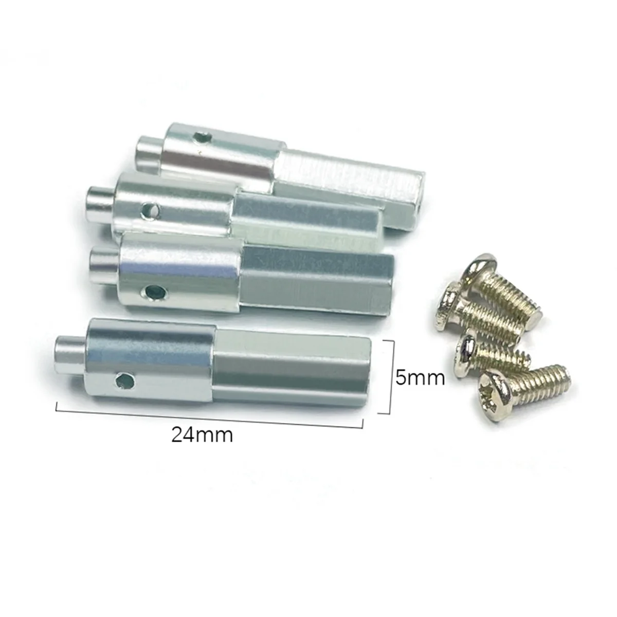 4Pcs LD-P06 Metal Portal Axle Shaft Hex Adapter for LDRC LD-P06 LD P06 Unimog 1/12 RC Truck Car Spare Parts Accessories image 2