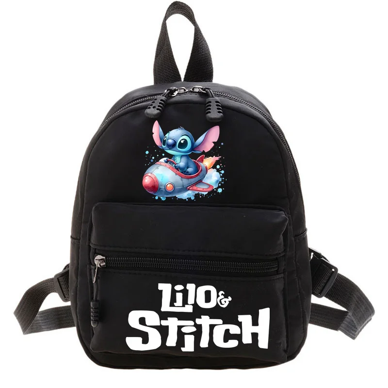 Disney Lilo & Stitch Women's 2024 Kawaii Shoulder Bag for Teen Girls Casual Backpacks School Bag Convenient Storage Backpacks