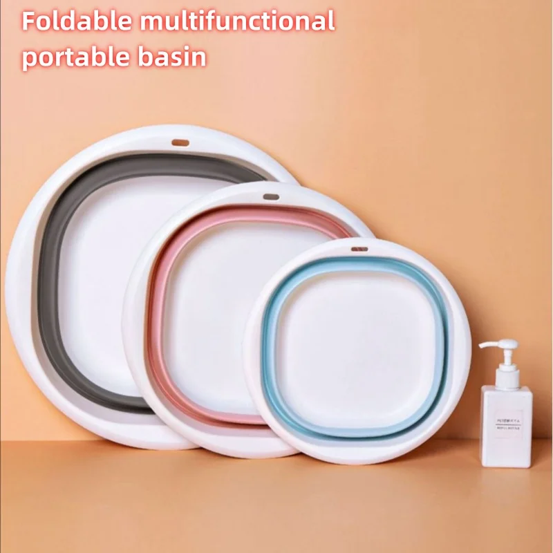 

Hanging Thick Folding Multi-functional Portable Basin Travel Student Dormitory Folding Wash Basin Home Baby Laundry Foot Basin