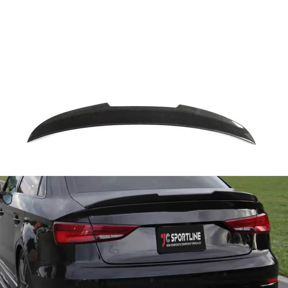 

Carbon Fiber Rear Trunk Spoiler Lid Boot Wing For Audi A3 S3 RS3 Sedan 2014-2019