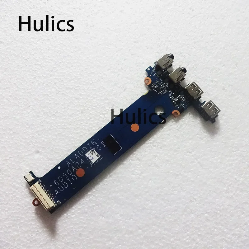 Hulics usado para HP EliteBook 8770 8770w placa de conector de Audio USB 6050A 2479701