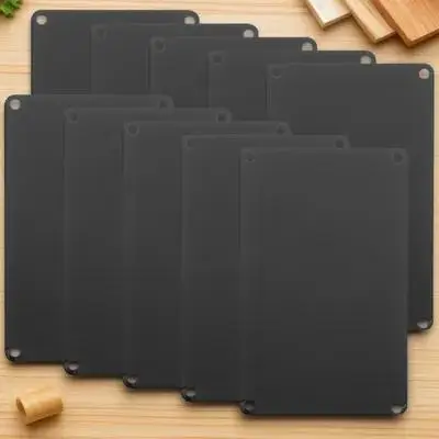 

10Pcs Blank Aluminum Sign Plates Multi-Function Metal Name Tags DIY Engraving Door Plate for Crafts Office Home Garden