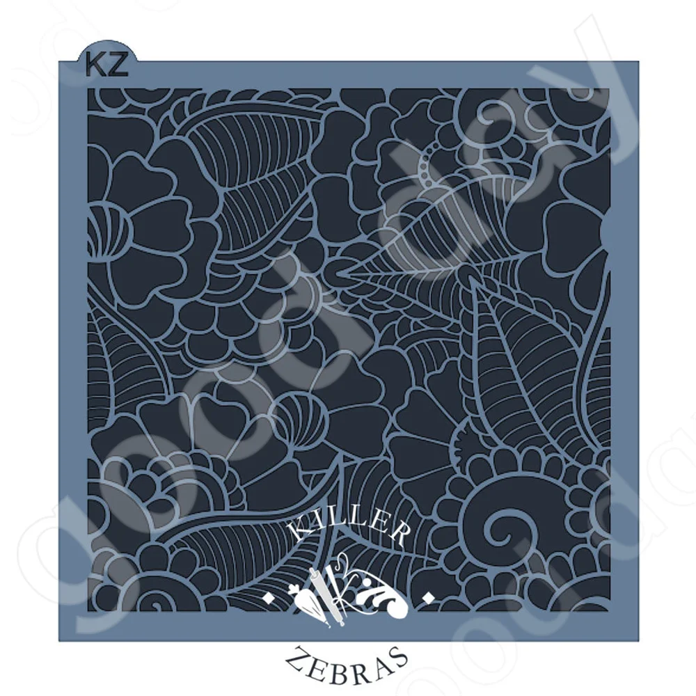 جديد خربش الزهور نمط الطبقات إنتاج Stencil سجل القصاصات Diary الديكور النقش قالب Diy بها بنفسك بطاقة المعايدة اليدوية