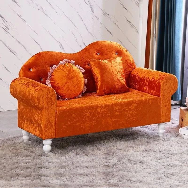 Modern f simple European fabric sofa single double triple small apartment bedroom KTV clothing store