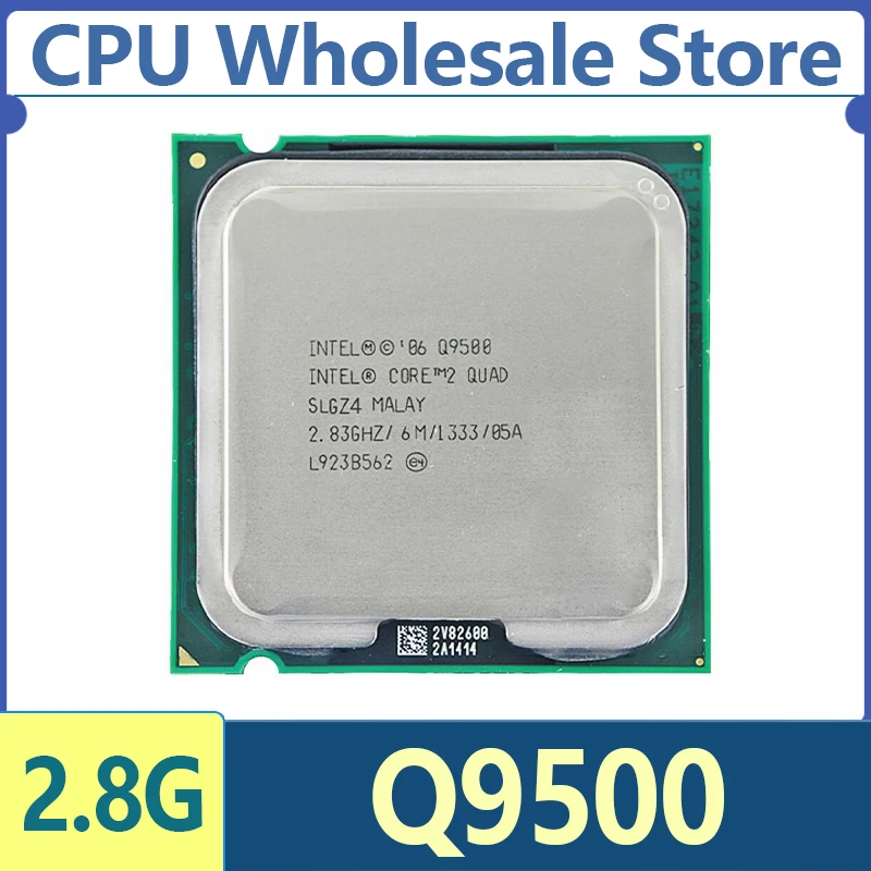 معالج Intel Core 2 Quad Q9500 2.8 جيجا هرتز مستعمل رباعي النواة 6M 95W LGA 775