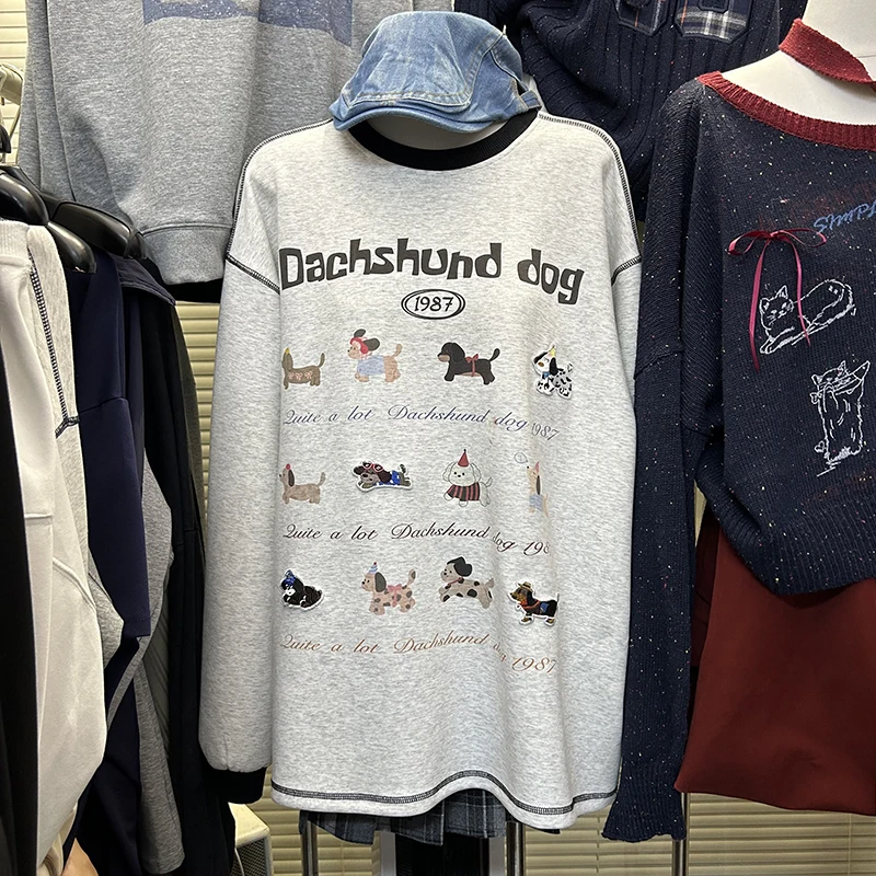 

Женская толстовка с капюшоном на флисовой подкладке, весенняя новинка, свободный крой, утепленная версия, удлиненная, в стиле кэжуал