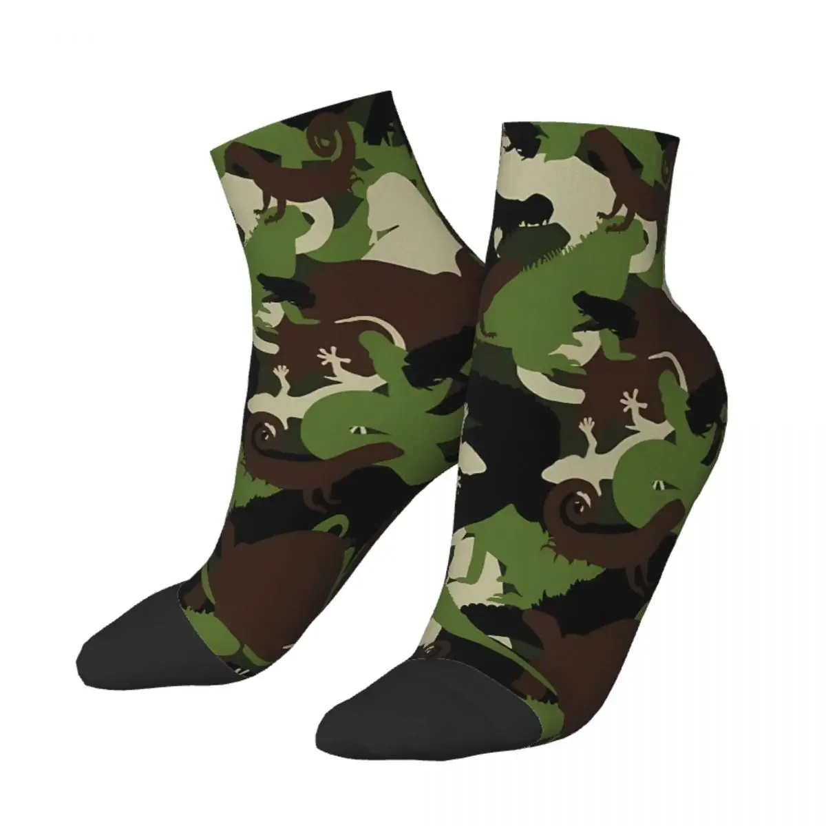 Herpecology-calcetines tobilleros de camuflaje para hombre y mujer, medias estampadas de verano