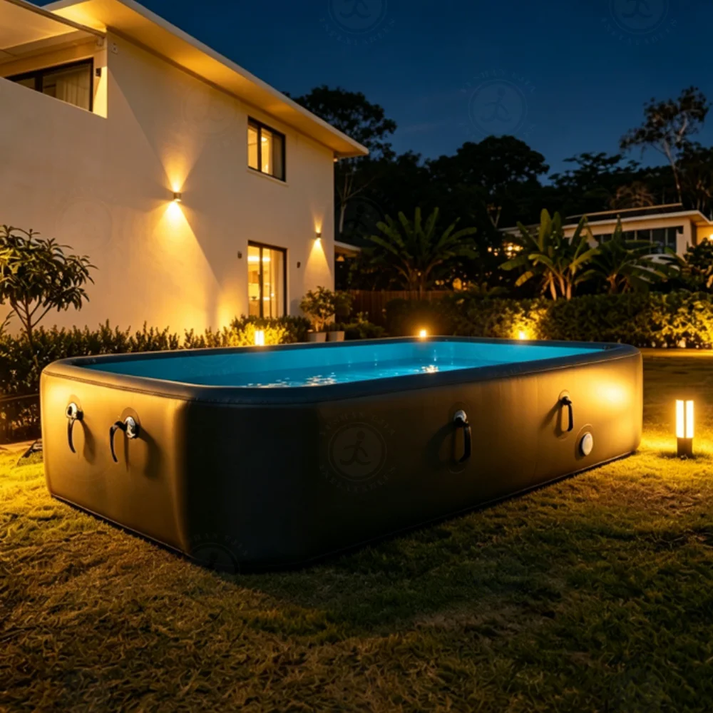 

Piscina 20/30/40Diameter Drop Stitch Inflatable Above Ground Pool Depth Round Swimming Pool for Backyard Resort School Piscinas