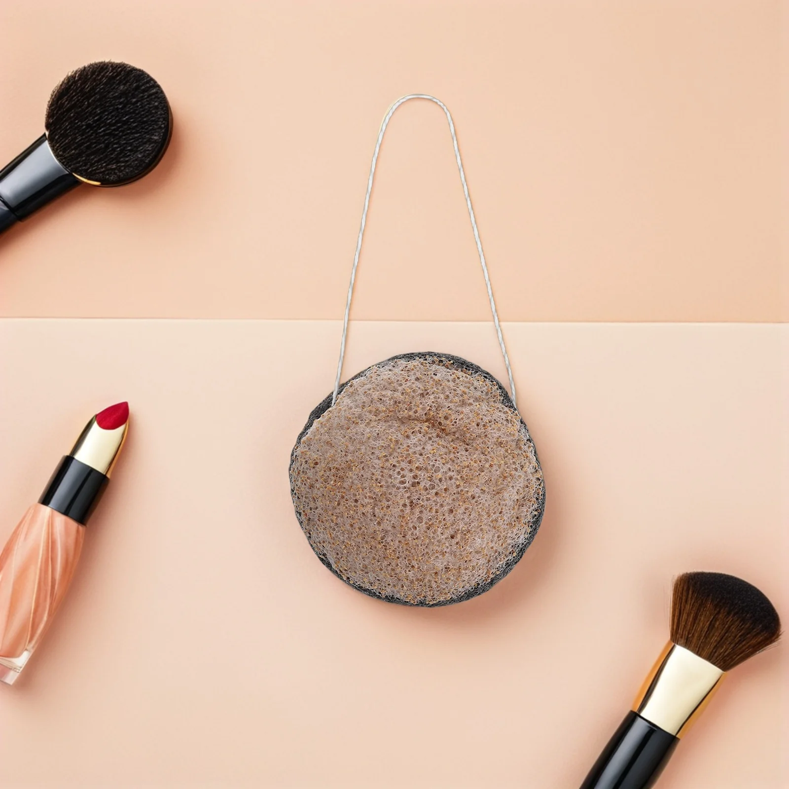 3 個の再利用可能な洗顔スポンジセット、活性炭を配合した角質除去フェイシャルスクラバー、滑らかで輝く肌のための毎日の洗顔に