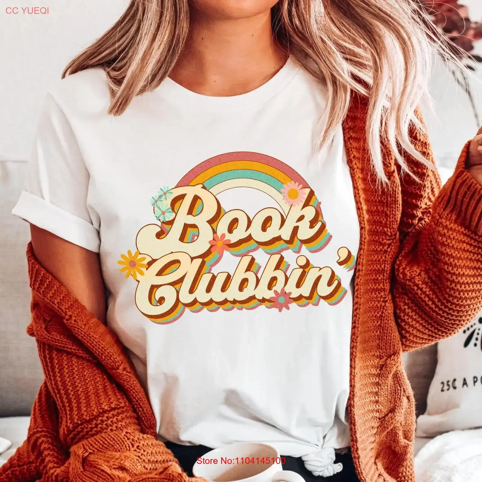 

Vintage Inspired Book Club T Shirt Literary Lover Bookworm Teacher Appreciation Crewneck Bookish vintage Washed Breathable