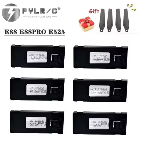 3.7V 1800Mah RC Drone Battery Accessory For E88 E88PRO Ls-E525 E525 PRO Mini Uav Drone Battery Special Rc Part 1/2/3/5/10Pcs