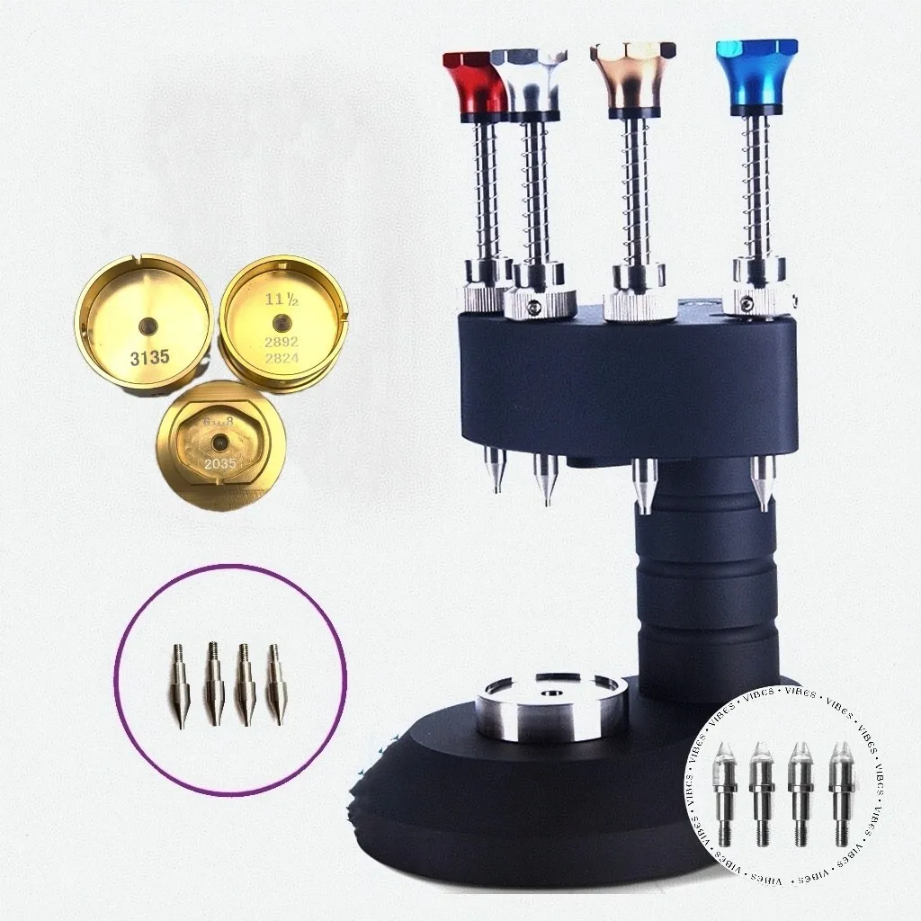 Watch repair tool precision four-needle needle machine high-precision central axis metal steel nozzle watch needle machine tools