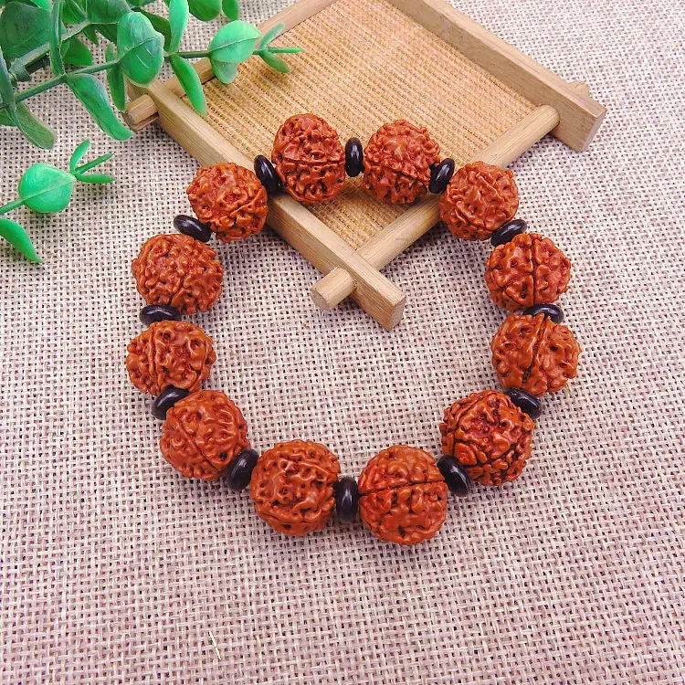 Nepal Five-petal Rudraksha Hand String Natural Bodhisattva Beads Hand String Creative Geometry Stationery Jewelry Gift Wholesale