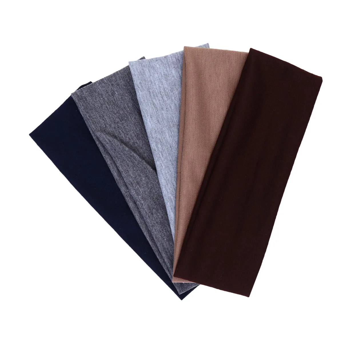 

5 Pcs Yoga Sports Sweat Headband Fitness Bands Workout Headbands for Women Hairband