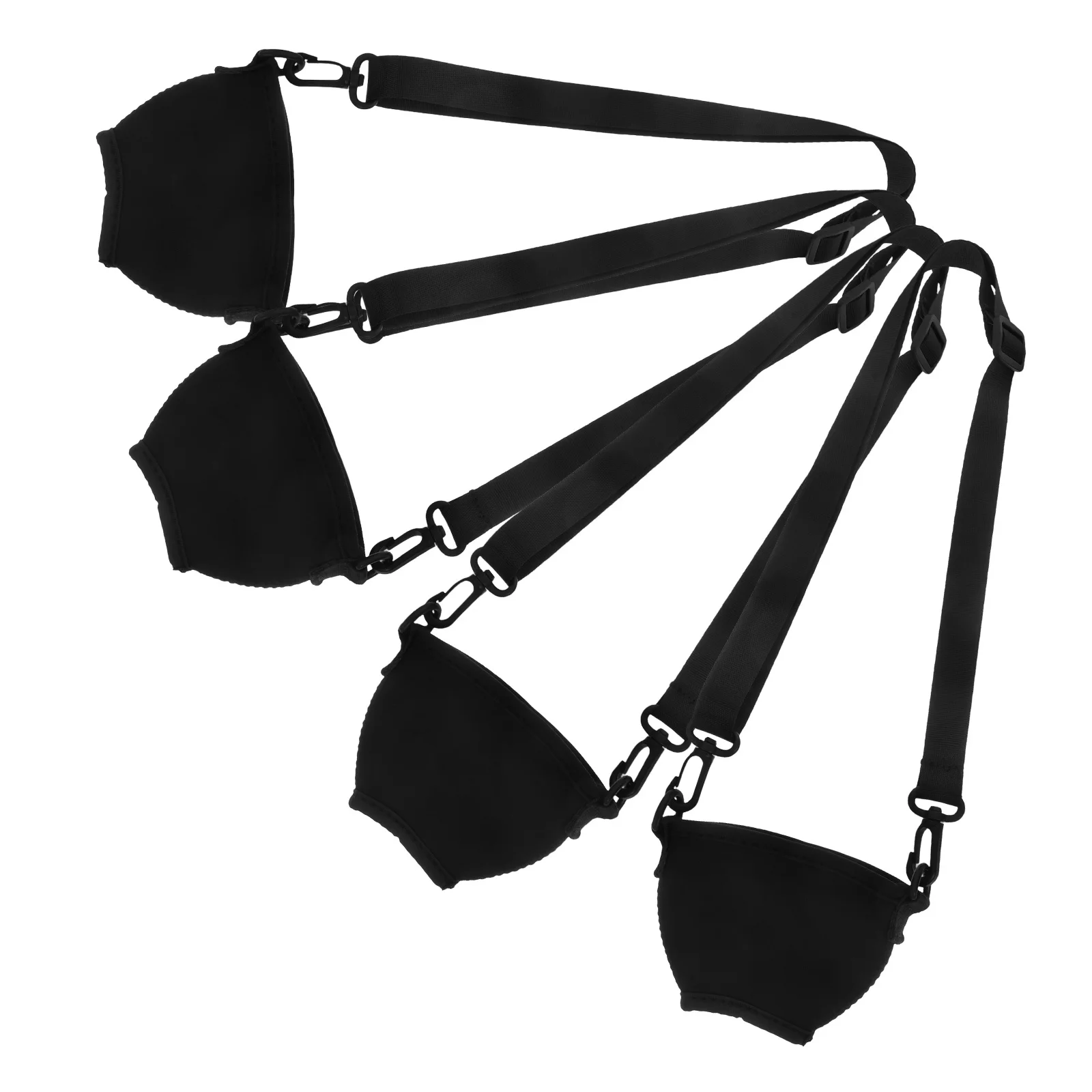 

4Pcs Insulated Wine Glass Holders Neoprene Sleeve Adjustable Neck Strap Wine Cup Carrier for Parties Festivals Outdoor Use