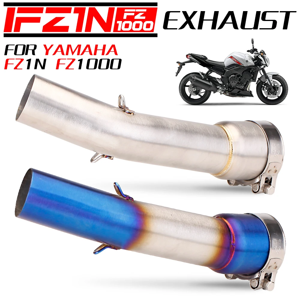 

Slip on For Yamaha FZ1N FZ1000 exhaust system modified stainless steel mid link pipe connect 51mm exhaust muffler