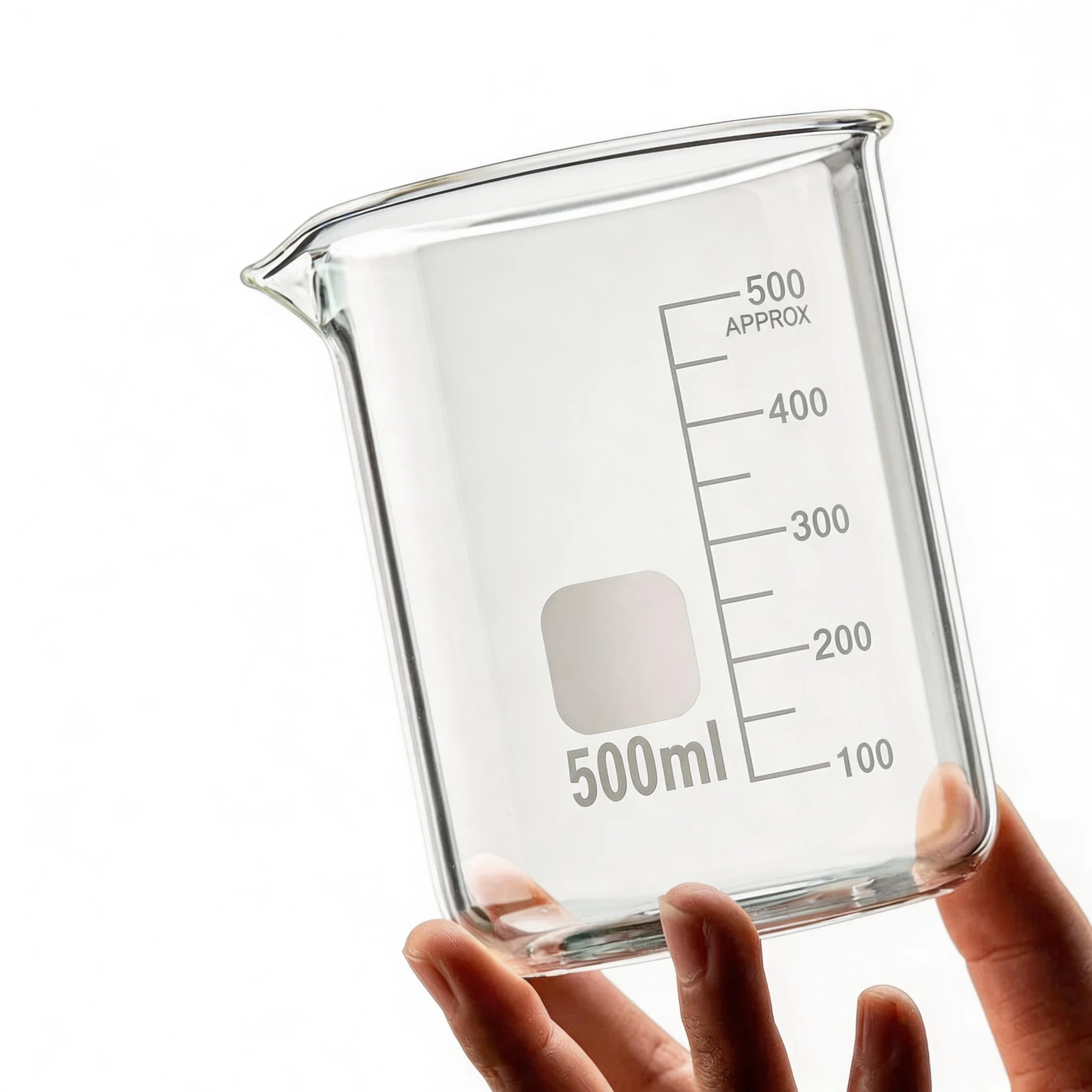 YWDL High Borosilicate Glass Measuring Cup With Scale Laboratory Beaker Kitchen Baking Measuring Cup 50/100/150/250/500/1000ml