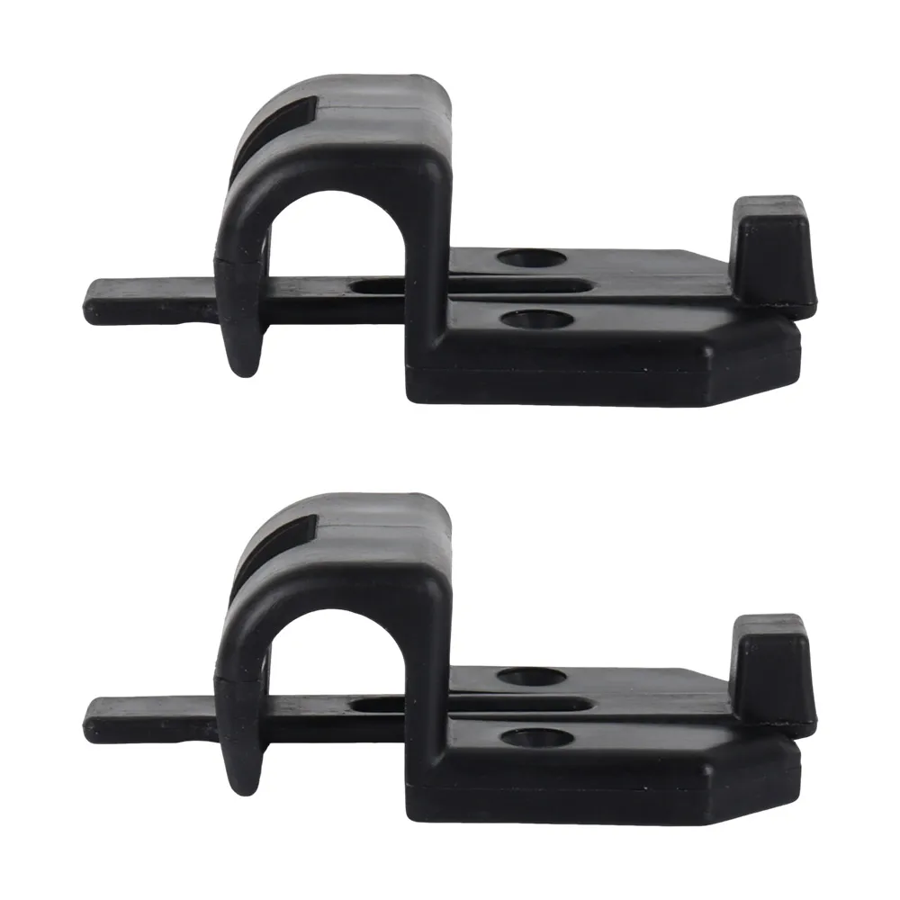 

2pcs Black Caravan Sliding Table Rail Bracket Safety Catch Hook For Motorhome Camper Sliding Table Rail Bracket Safety Hooks
