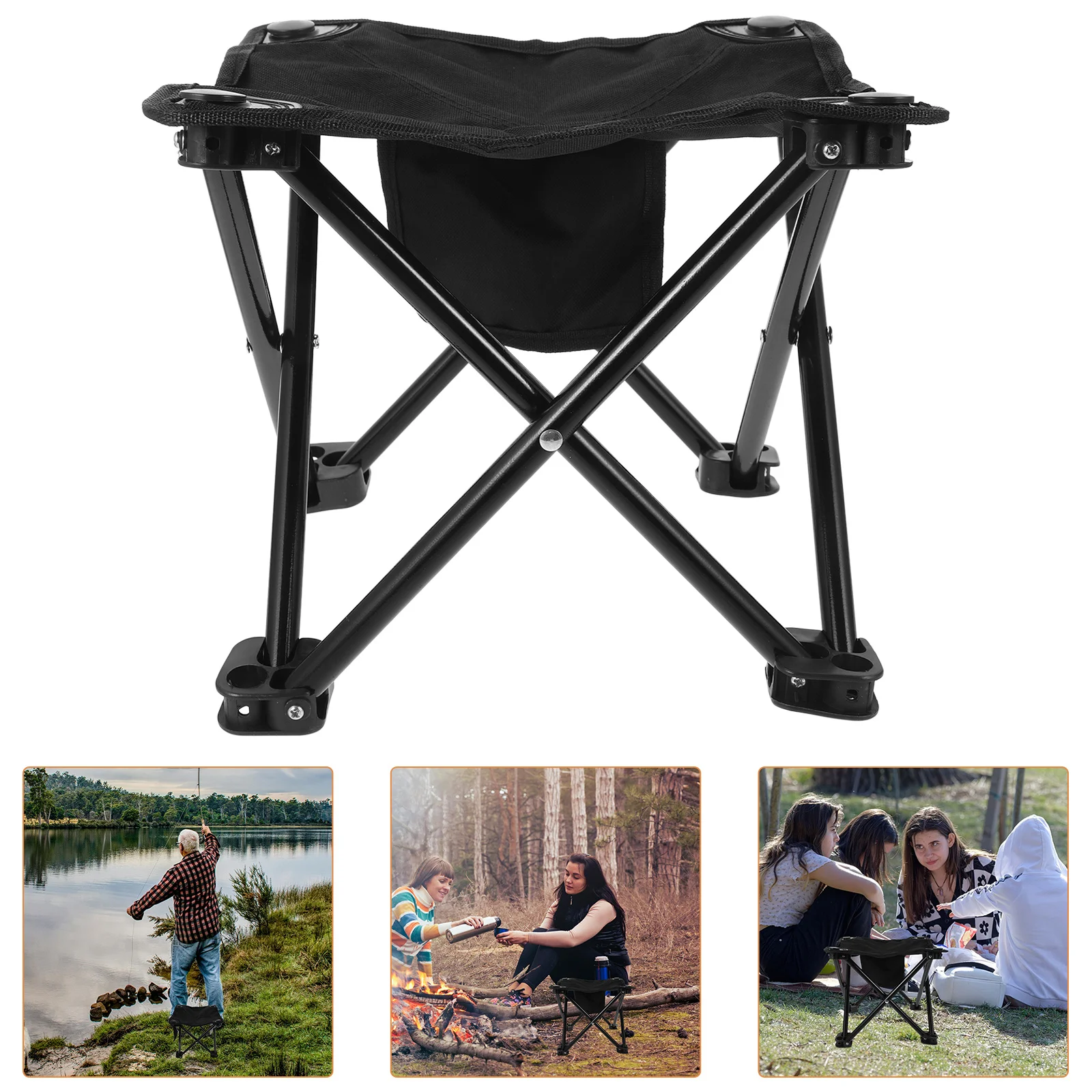 

Portable Folding Stool Heavy Duty Foldable Bench for Outdoor Activities Camping Foot Stool Travel Use Outdoor Garden Chairs