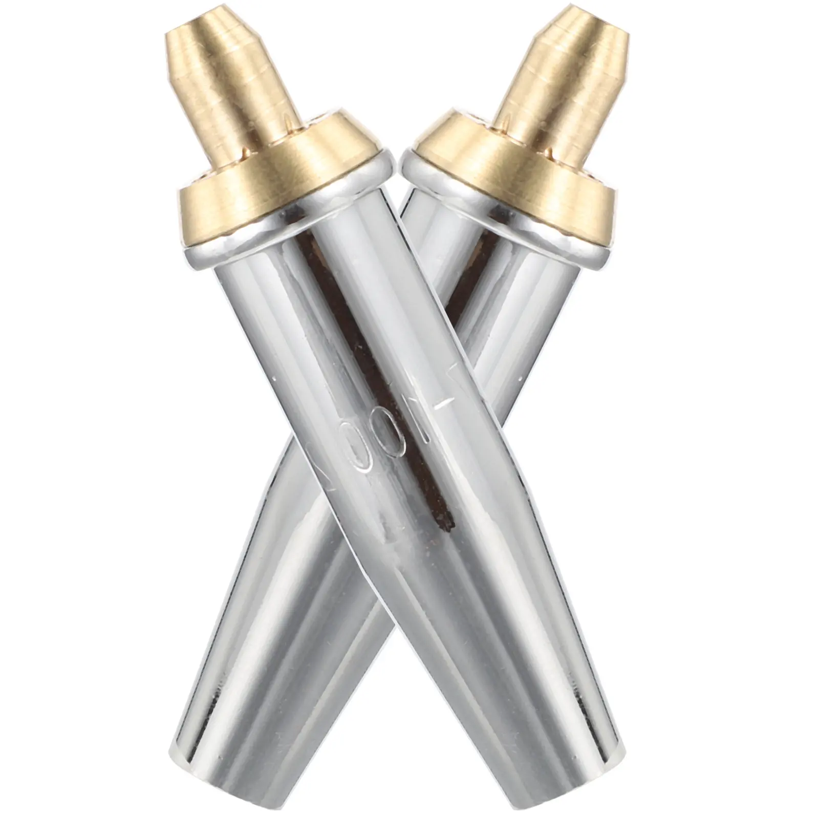 

2Pcs Heavy Duty Brass Propane Cutting Torch Tip with Chromium Plating High Concentricity Split Design for Welding Cutting Torch