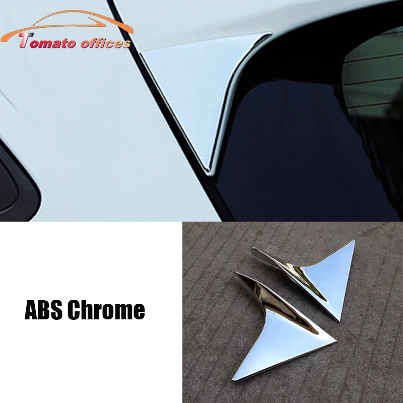 

ABS Chrome For Honda Vezel HR-V 2014-2018 Accessories Car Rear Spoiler Conner Rear Door Cover Decorative Trim Auto Styling 2pcs