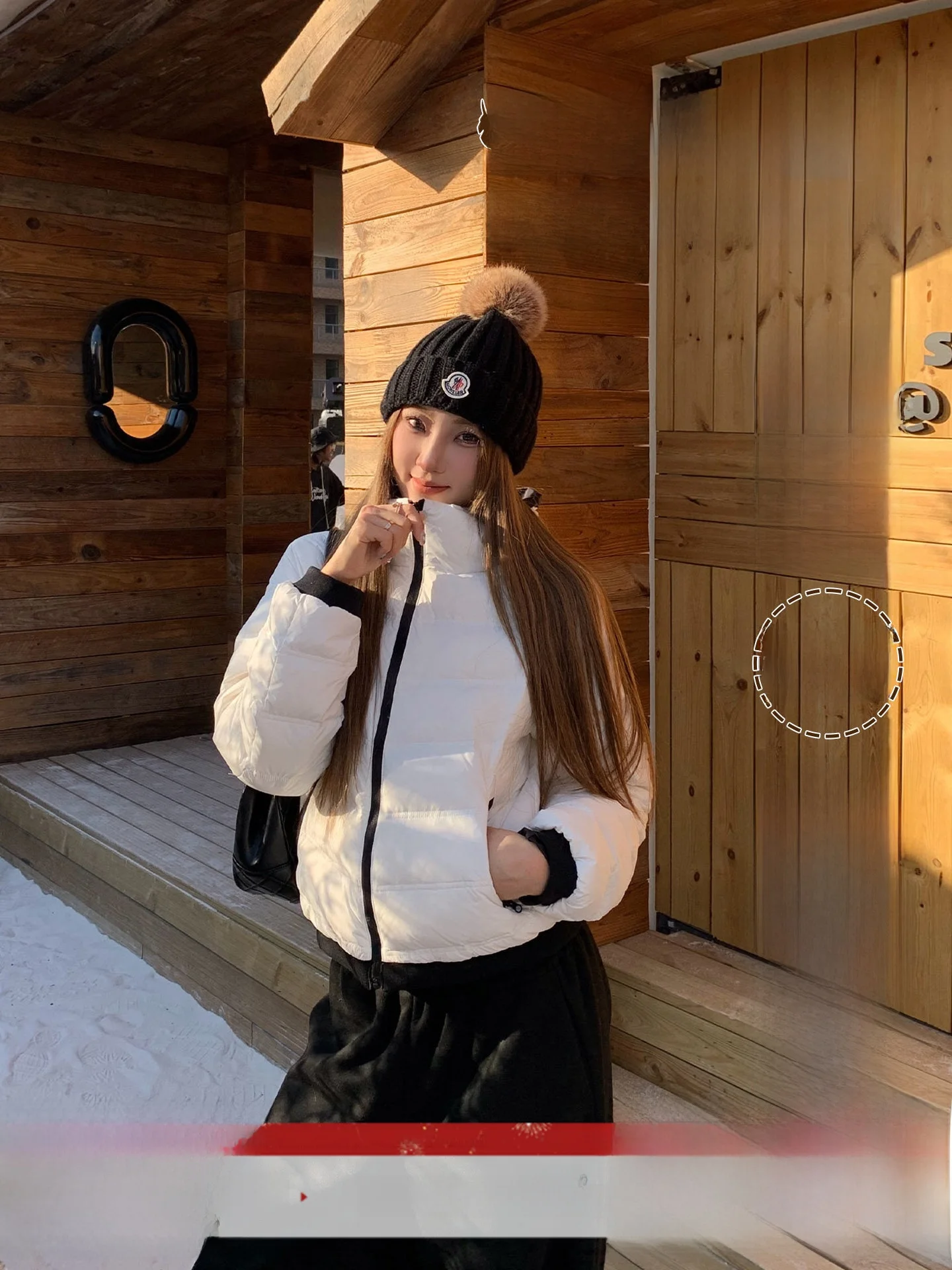 

Warmth And Sle: 90% White Du down Hooded ort Jaet Korean Sle Commute Faion Ladies Coat Warm And Comfortable Winte...