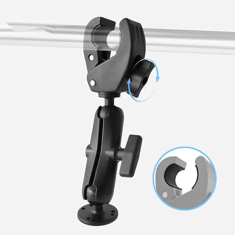 Ballhead Clamp Holder Tough-Claw Mount 1.5 inch Ballhead Arm Holder Round AMPS Base for Gadgets Extension Arm