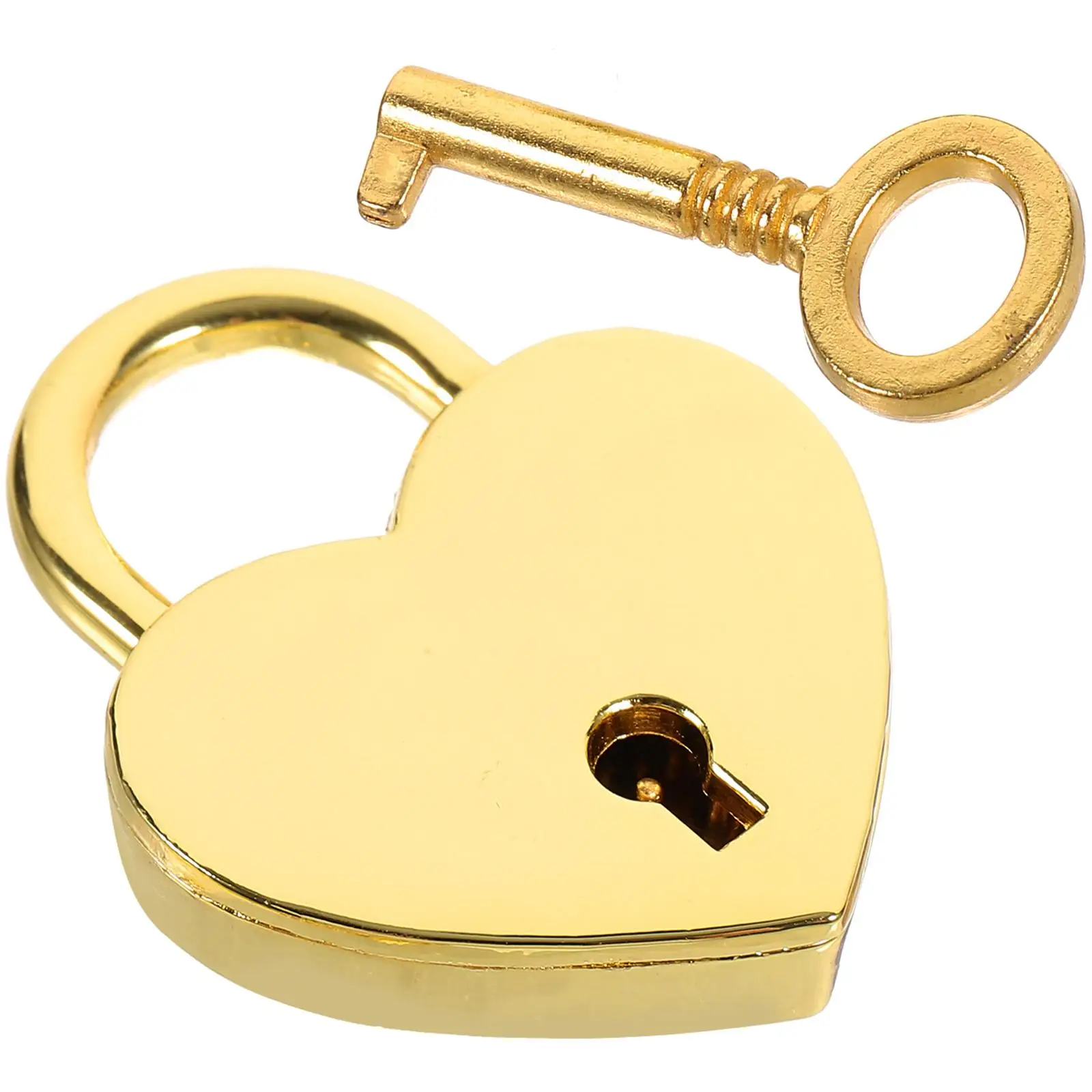 

Heart Shaped Padlock Luggage Lock Small Locks Keys Golden Silver Security Chest Lock Metal Durable Rust Proof Storage Suitcase