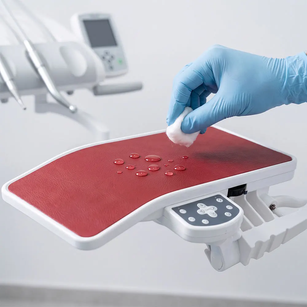 1pcs Dental Chair Table Waterproof Pad PU Leather Anti-Slip & Wear-Resistant Thick Tray Mat Protective Cover Dentistry Lab Tools