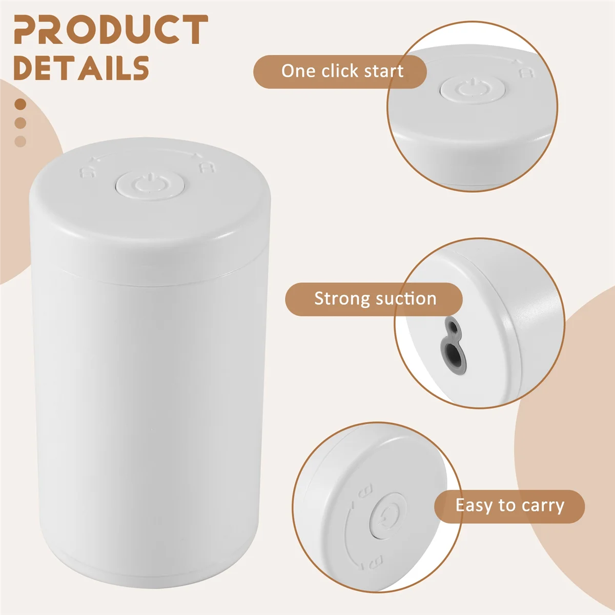 Bomba de ar sem fio de dupla finalidade para extração de ar de alimentos e máquina de vácuo de inflação, sacos de poupança de alimentos para selador a vácuo b