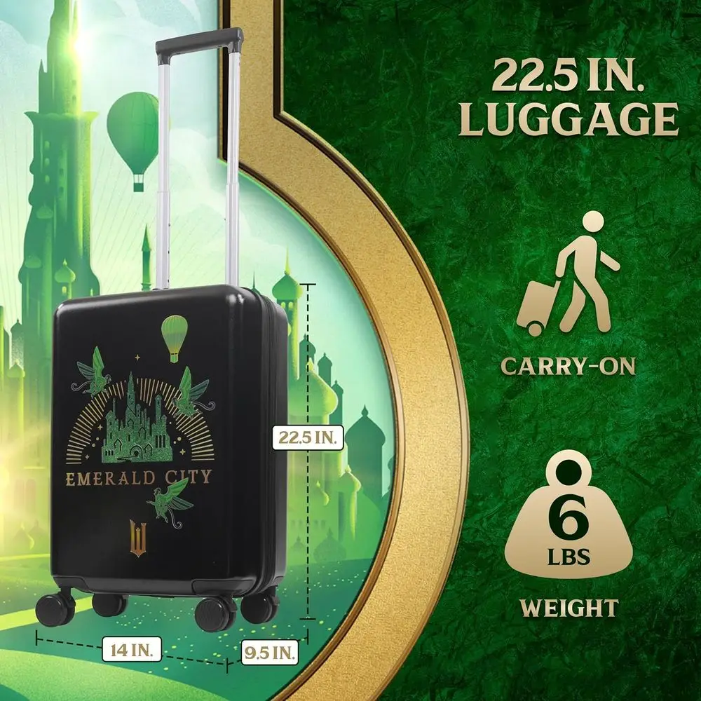 22.5 Spinner Hardshell Luggage, Carry-On Size, Black