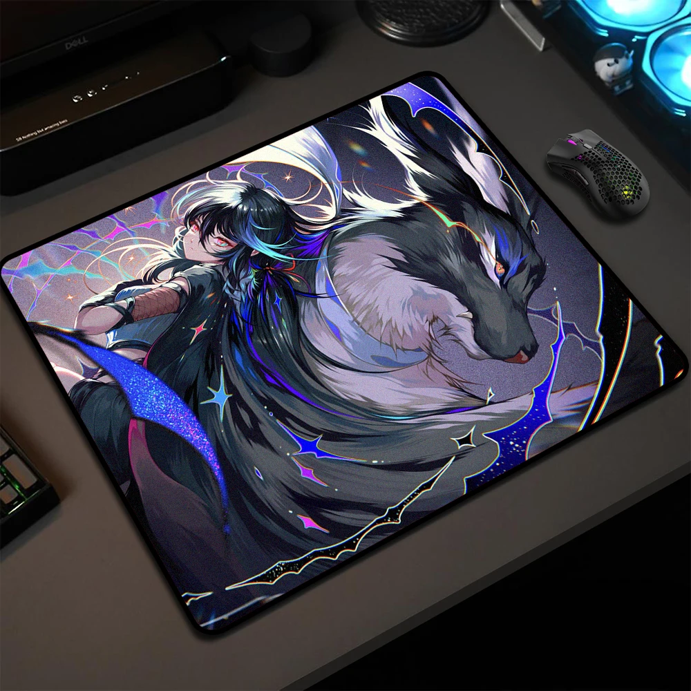 

Коврик для мыши с ультратонкой поверхностью, игровой профессиональный коврик для киберспорта, коврик для мыши в стиле аниме, 45*40 см, нескользящий настольный коврик, коврик для игровой клавиатуры
