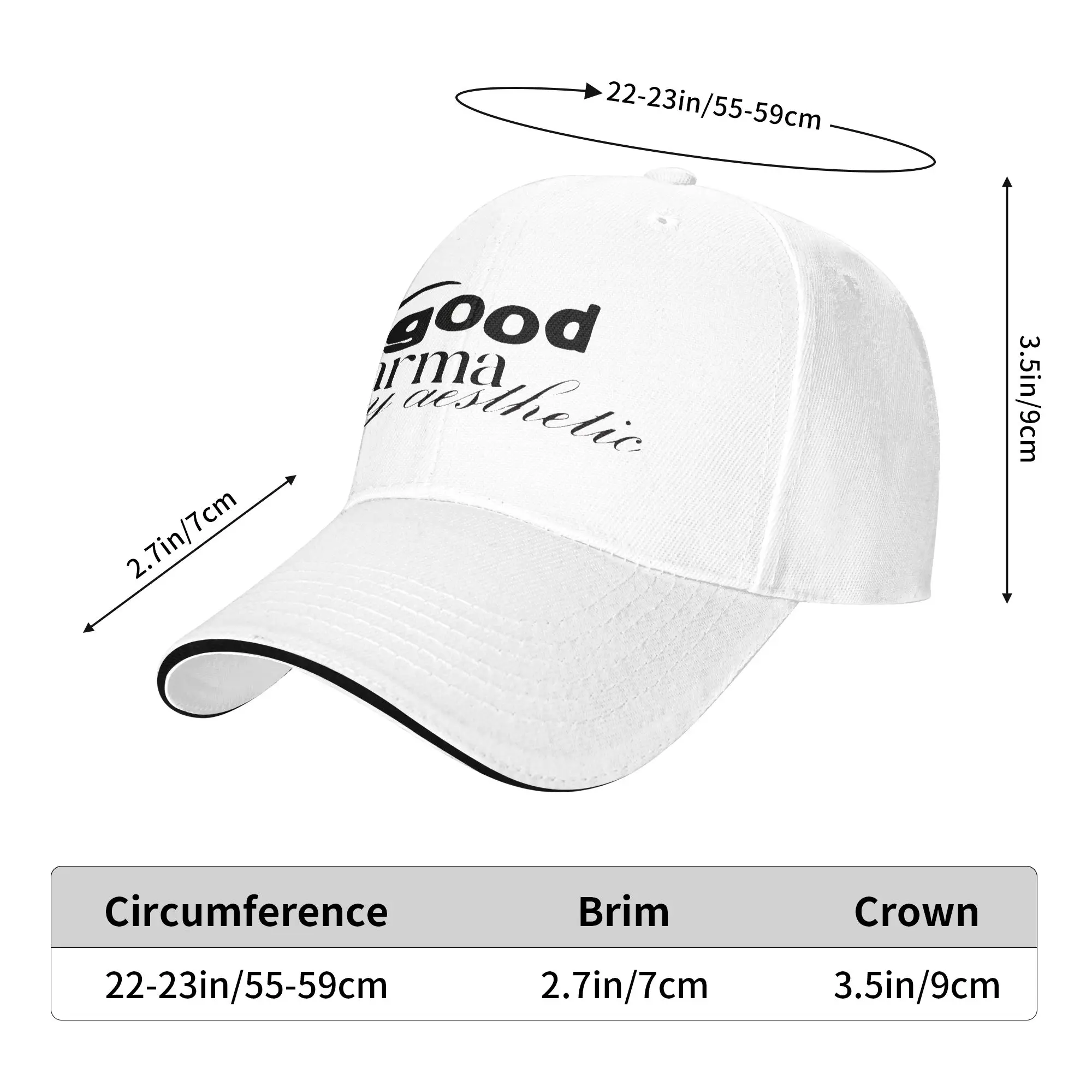 Arianas  Baseball Cap Grandes Good karma my aesthetic  Fashion Men Women Trucker Hat Sun Visor Print Outdoor Sport Snapback Cap