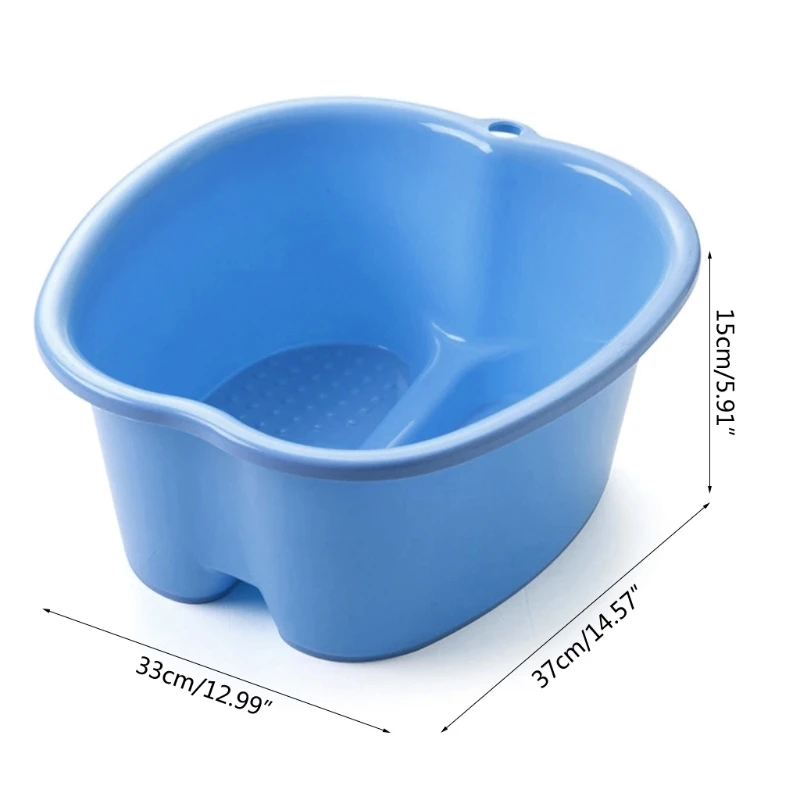 2024 New Plastic Large Foot Bath Spa Tub Basin Bucket for Soaking Feet Detox Pedicure Massage Portable 4 Colors