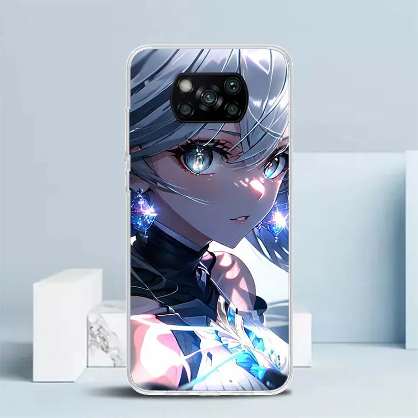 Honkai Star Rail Bronya Rand Soft Cover for Xiaomi Poco X5 Pro X4 Gt X3 Nfc M5S Print Phone Case M4 M3 M2 F3 F2 F1 Mi Note 10 Li