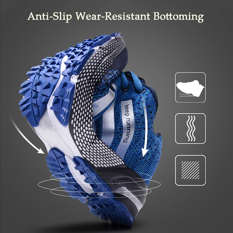 Zapatos para correr a la moda para hombre, zapatos deportivos transpirables para exteriores, zapatillas ligeras para mujer, calzado de entrenamiento