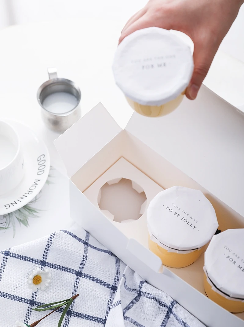 Disposable Plastic Ice Cr Paaging Box Caramelized Milk Skin Pudding Cup Dry Yogurt Cone Sweet Dert Kitchen Use