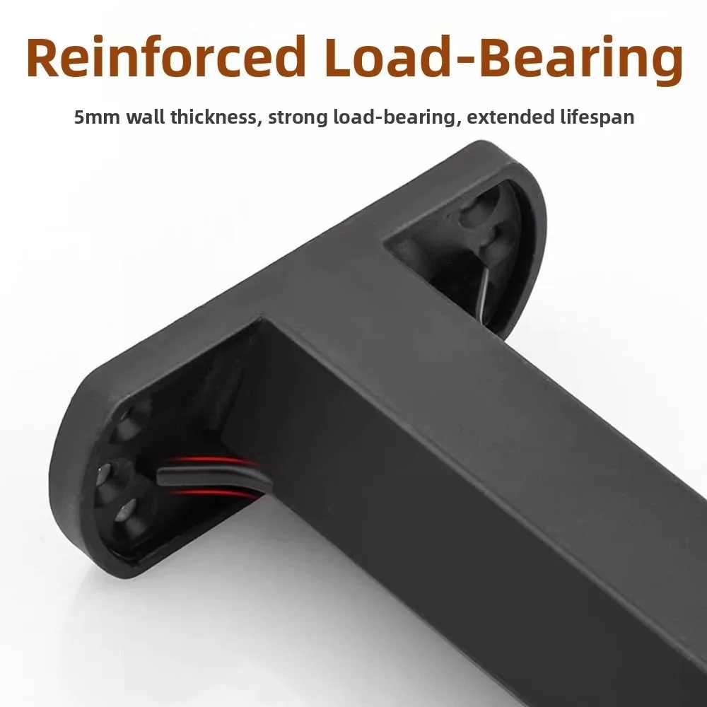 Adjustable Height Bed Frame Support Legs Heavy Duty Load-bearing Bed Slats Support Legs PP Black Furniture Legs