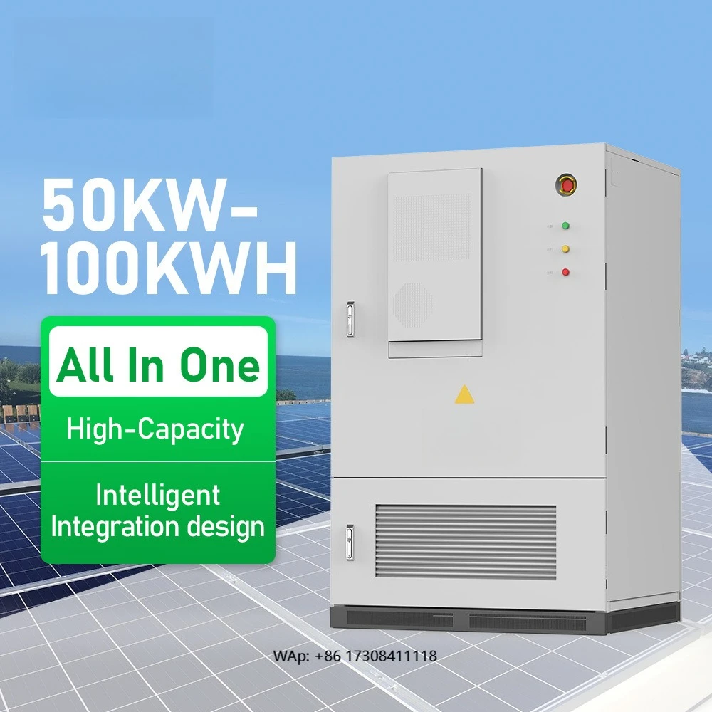 خزانة تخزين الطاقة الخارجية 50 كيلو وات 100 كيلو وات في الساعة نظام تخزين طاقة البطارية الصناعية الكل في واحد
