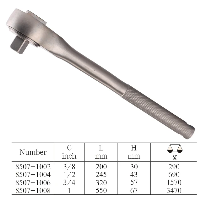 Stainless Steel Reversing  Ratchet Wrench