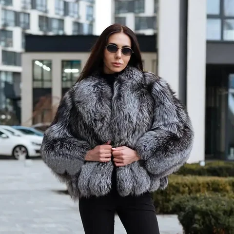 Женские шубы из лисьего меха