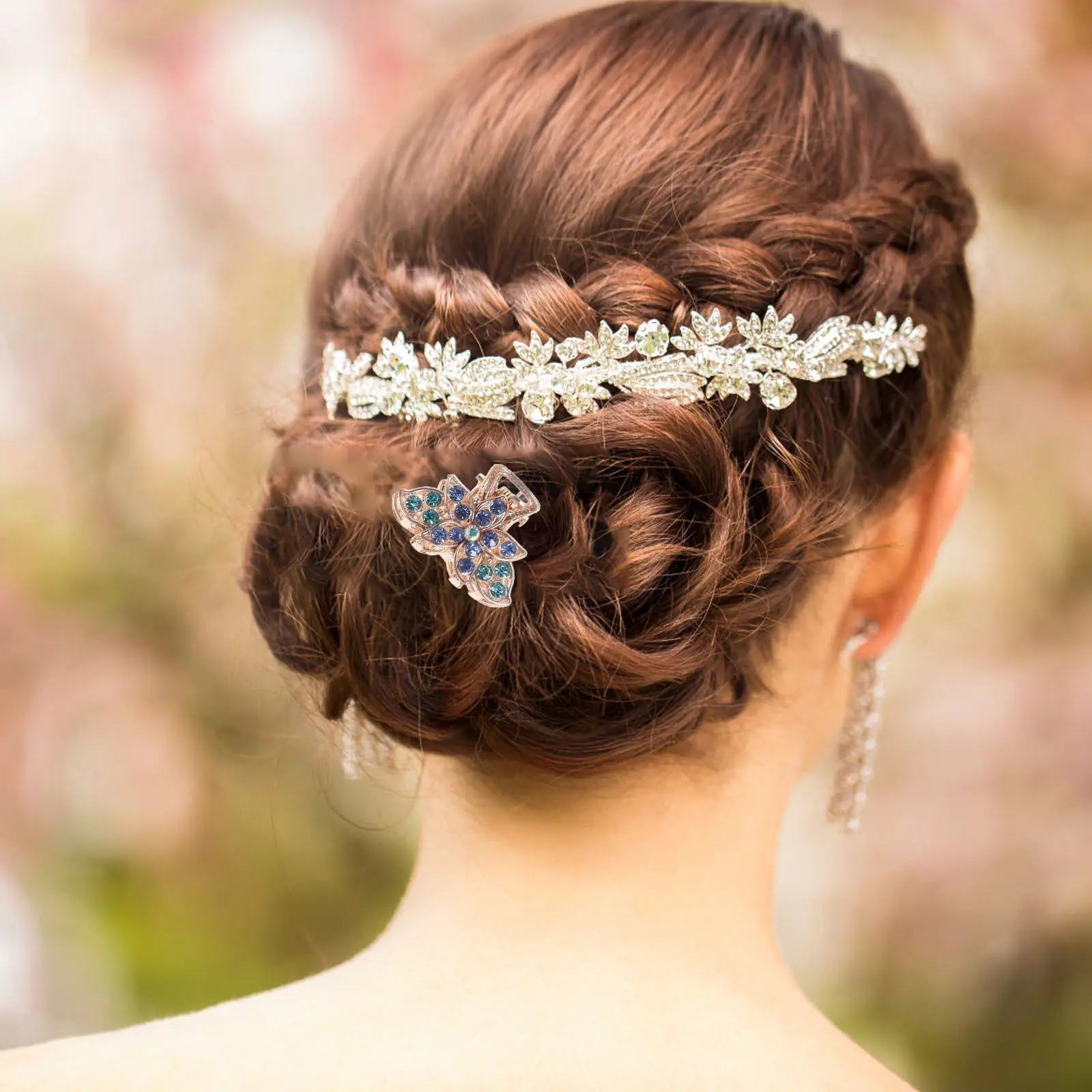 

6Pcs Premium Rhinestone Mini Jaw Clips Metal Hair Claws for Women Smooth Bottom Non Slip Hair Styling Accessories