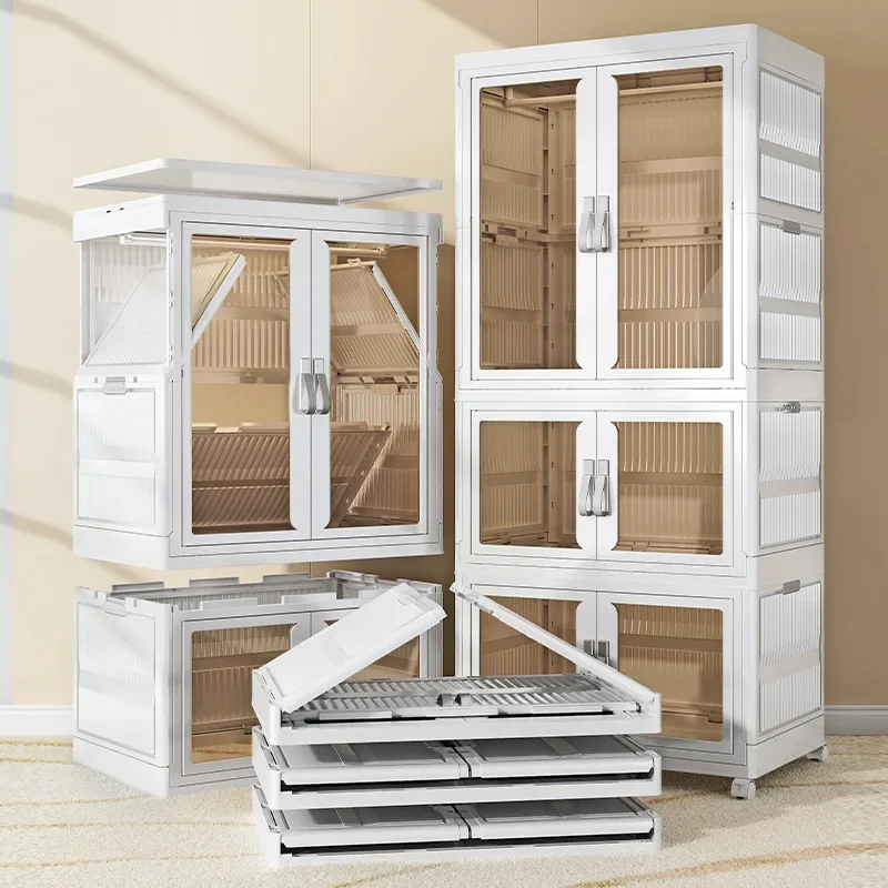 

Wardrobe Storage Cabinet Clothes Closet Folding Furniture Plastic Juguetero Mueble Baby Storage Wardrobes Living Room Cabinets