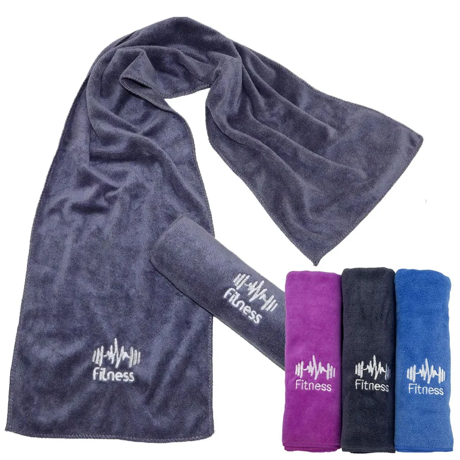 110x25cm Fitness Towel for Sports Quick-Drying Gym Equipment Non-slip Sports Sweat Towel Swimming Towel Microfiber Pool Towels