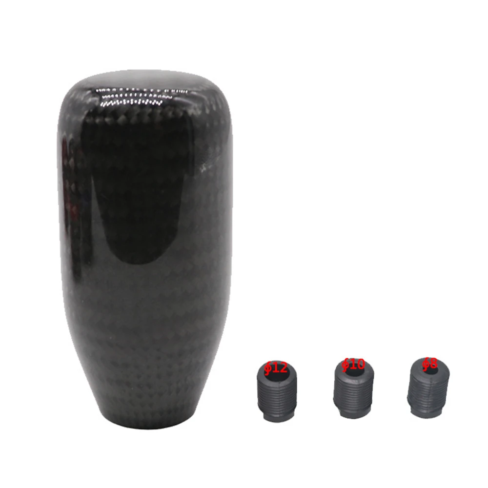 

Universal Car Carbon Fiber Manual Gear Shift Knob Stick MT AT Gearstick Lever Shifter Knobs Fit For Honda Toyota Nissan