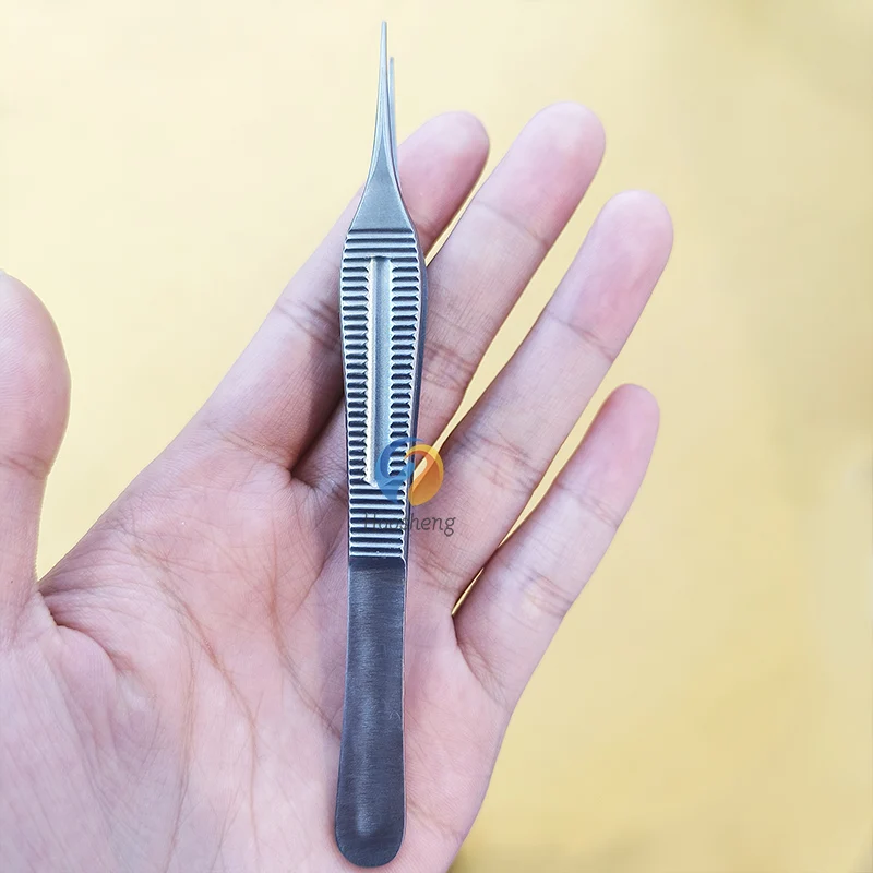 Pinza per tessuti Adson Pinza per micro dissezione Adson Pinzetta dritta in plastica liscia 1x2 denti 12,5 cm 14 cm