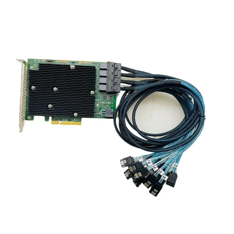 

R+ FOR LSI 9300-16I 12Gbps HBA IT Mode ZFS FreeNAS unRAID + 4*SFF-8643 4*SATA Cable US