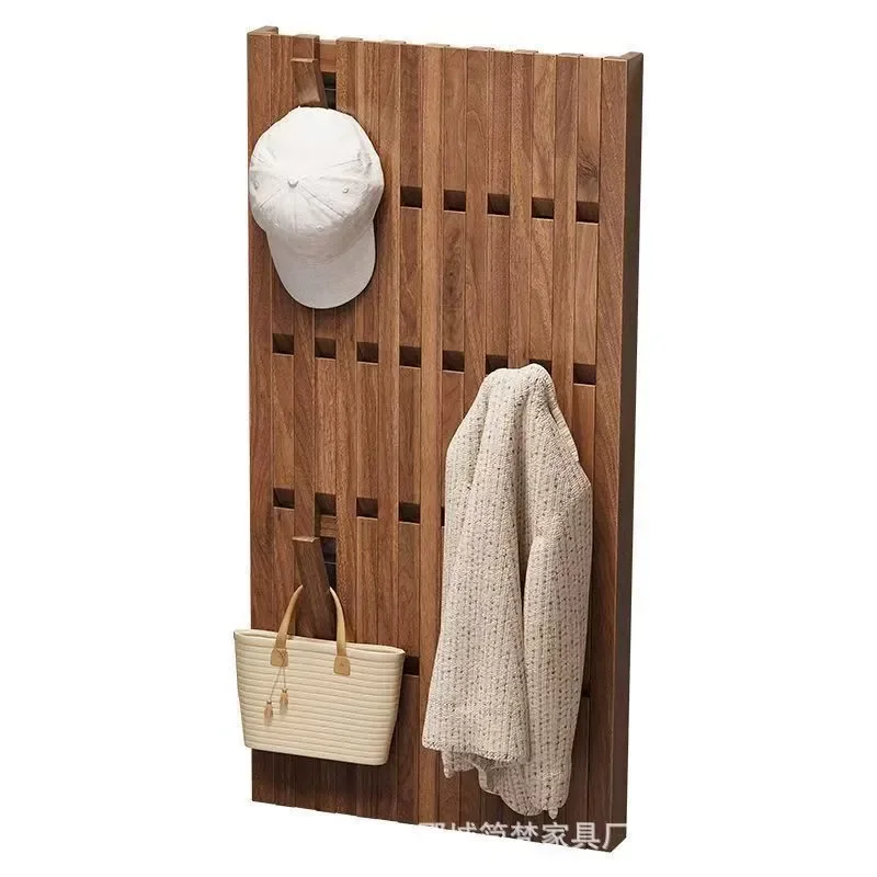 For Old Elm Piano Key Wall Hook Storage Rack Behind Entrance Door Hanging Hanger for Sundries Finishing Organizer Home Decor